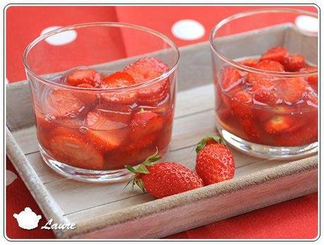 Soupe de fraise au miel