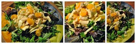 Salade de clémentines, fenouil et poulet rôti
