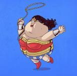 L’obésité chez les super-héros par Alex Solis