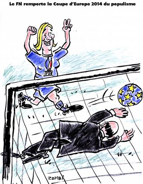 webzine,zébra,bd,gratuit,fanzine,bande-dessinée,satirique,caricature,marine le pen,européennes,2014,populisme,europe,dessin,presse,editorial cartoon,zombi