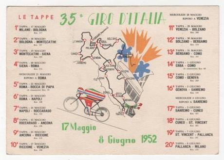 Il Giro d'Italia 1952, trentacinquesima edizione della 