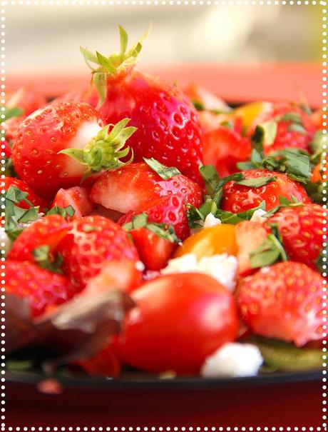 Salade tomate fraise