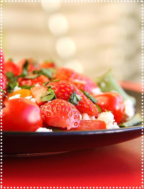Salade tomate fraise
