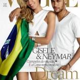 Neymar en couv du Vogue Brésilien avec Gisele Bünchen