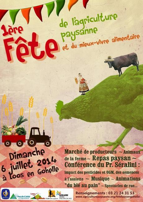 1ère Fête de l'agriculture paysanne à Loos-en-Gohelle le 6 juillet 2014