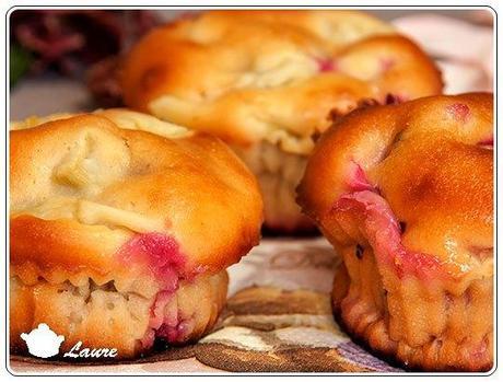 Muffins groseille et rhubarbe
