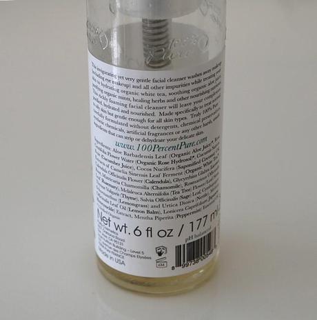 mousse nettoyante visage