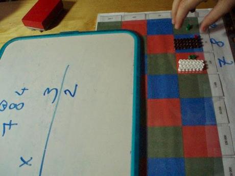 Multiplication posée - Montessori