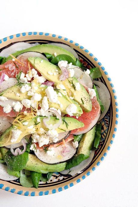 16 idées de salade sucré salé ! Salade sucrée salée avec du pamplemousse