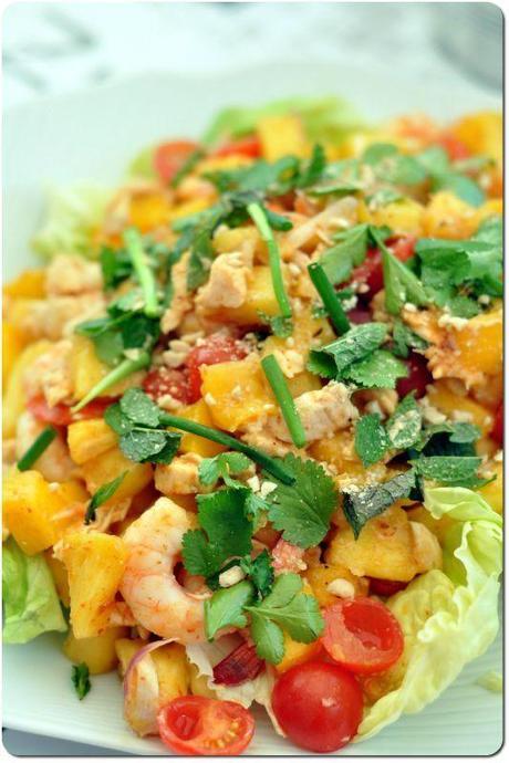 16 idées de salade sucré salé ! salade thai ananas