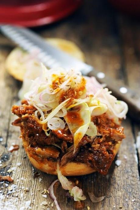 Burger pulled pork ! Parce qu'il fallait bien en faire quelque chose de mon cochon !