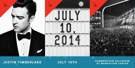 Justin Timberlake en concert à New York le 10 juillet prochain!
