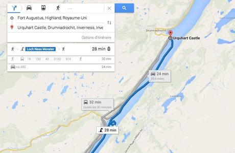 le monstre du Loch Ness sur Google Maps Le monstre du Loch Ness sur Google Maps