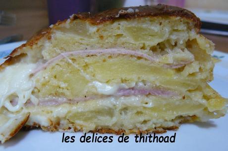 cake aux pommes et la mortadelle