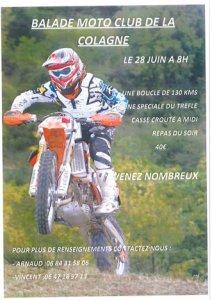 Rando Moto du Moto Club la Colagne (48) le 28 juin 2014