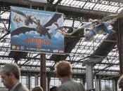 Dragons Trois répliques grandeurs natures dans Gare Lyon