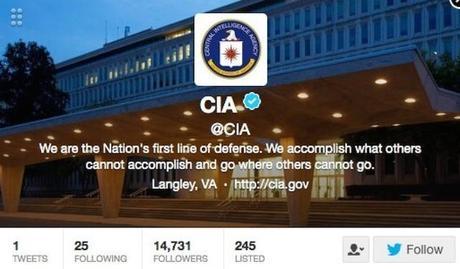 La CIA est arrivée sur Twitter et Facebook