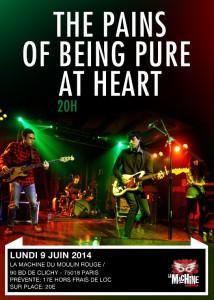 The Pains Of Being Pure At Heart à la Machine du Moulin Rouge – Live Report et Setlist (Paris 9 juin 2014)