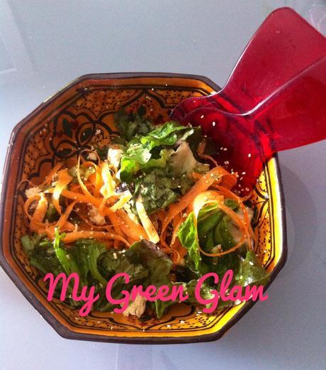 Salade au tofu fumé salade tofu fumé