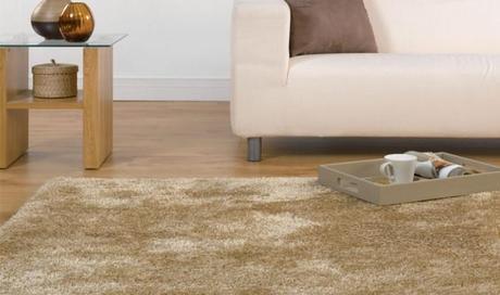 Tapis shaggy beige natural