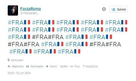 De la couleur dans votre Twitter avec les hashtags drapeaux! photo hashtag drapeau france