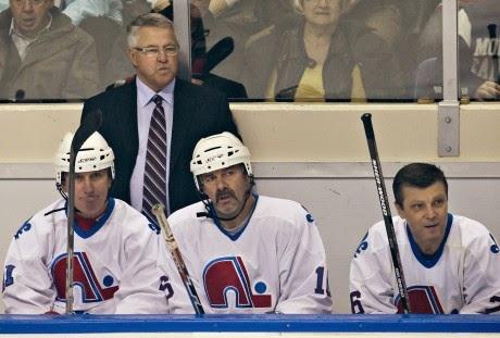 Alain Côté, Michel Bergeron et Kerry Fraser de nouveau réunis #hockey #nhl #vieux #nordiques #quebec