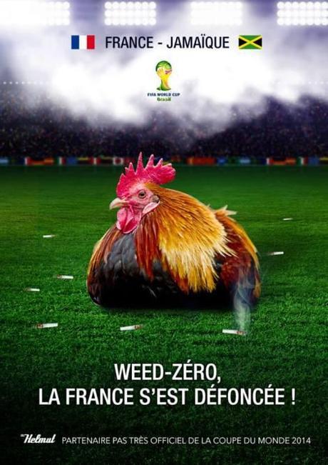 Un coq, Weed – Zéro … France – Jamaïque