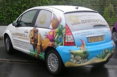 publicité sur les voitures