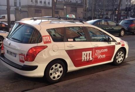 pub sur les taxis
