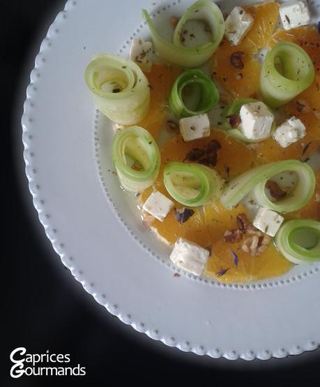 Salade feta-concombre