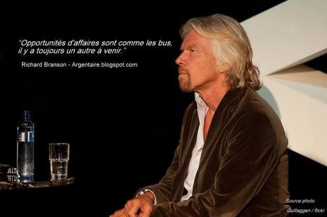 Le milliardaire britannique Richard Branson : Citation d'un homme d'affaires
