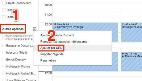 coupe du monde horaire des match Comment ajouter le calendrier de la Coupe du Monde de Football à Google Agenda 