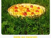 Quiche macaronis, mimolette tomates cerises