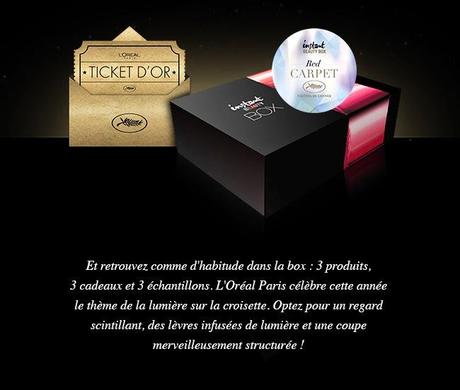 Instant beauty box RED CARPET de l'Oréal disponible !!