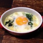Oeufs en cocotte aux épinards et au chèvre