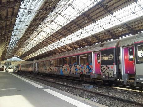 Trains en gare d'Austerlitz à Paris