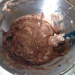 Gâteau fondant chocolat et mousse de poires