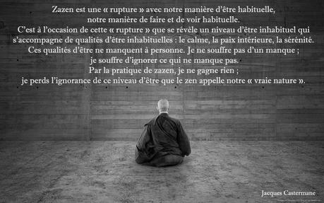 Méditation Zazen avec Jacques Castermane