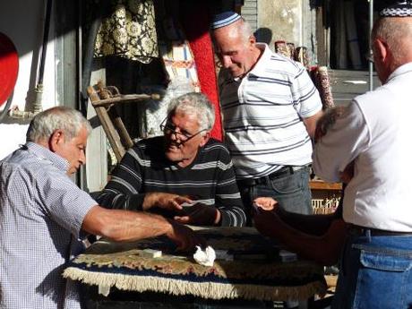 Partie de cartes des boutiquiers de Jaffa, Israël