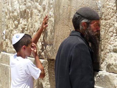 Prière au Mur des Lamentations, Jérusalem, Israël