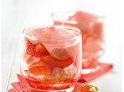 Recette Lignac Coupe fraises, sorbet espuma fraise vinaigre balsamique