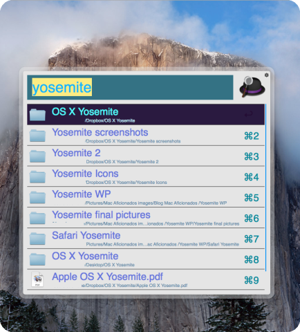 Alfred 2 OS X Yosemite