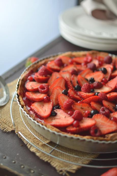 Tarte aux fraises et autres fruits rouges de Philippe Conticini