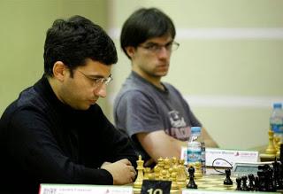 Ronde 7 : Laurent Fressinet tient le choc face au champion du monde d'échecs, Magnus Carlsen - Photo Chessbase 