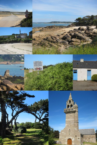 Ile Callot (Kalod, prononcer calotte) , juin 2014 - petite merveille d'île bretonne reliée au continent (Carantec, près Morlaix) à marée basse uniquement par une route submersible 