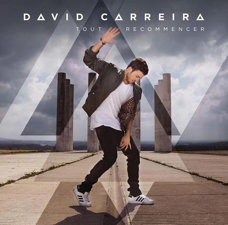 David Carreira pochette album Tout Recommencer / Photo : David Dang / Gaphisme : Benjamin Brard