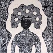 Exposition « Les Mondes Singuliers » à L’Espace Eqart | Marciac (32) Jean-Michel Chesné - dessin à l'encre blanche