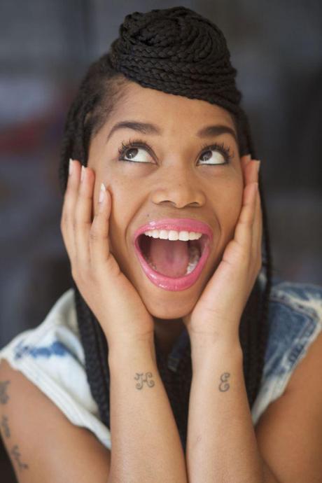 make up look rose flashy 1