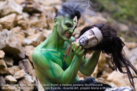 green ogre bodypainting by killedcz d7nftkl [Bodypaint] LOgre à la peau verte
