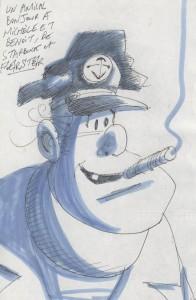 La dédicace que m'a faite Philippe Foerster. 